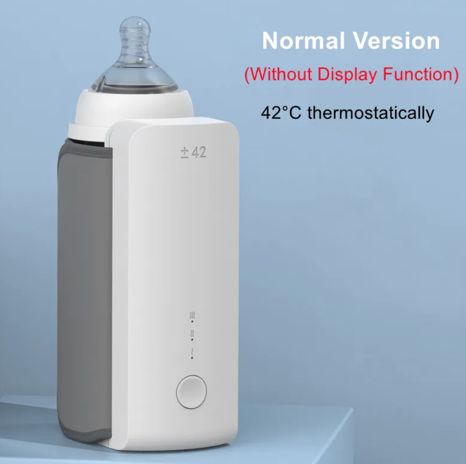 Portable Wireless Baby Bottle Warmer 🍼✨ | USB Rechargeable Travel Milk Warmer for On-the-Go Feeding