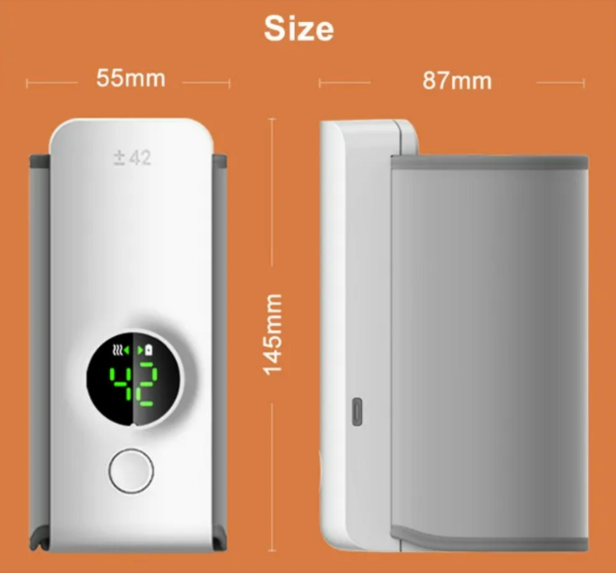 Portable Wireless Baby Bottle Warmer 🍼✨ | USB Rechargeable Travel Milk Warmer for On-the-Go Feeding