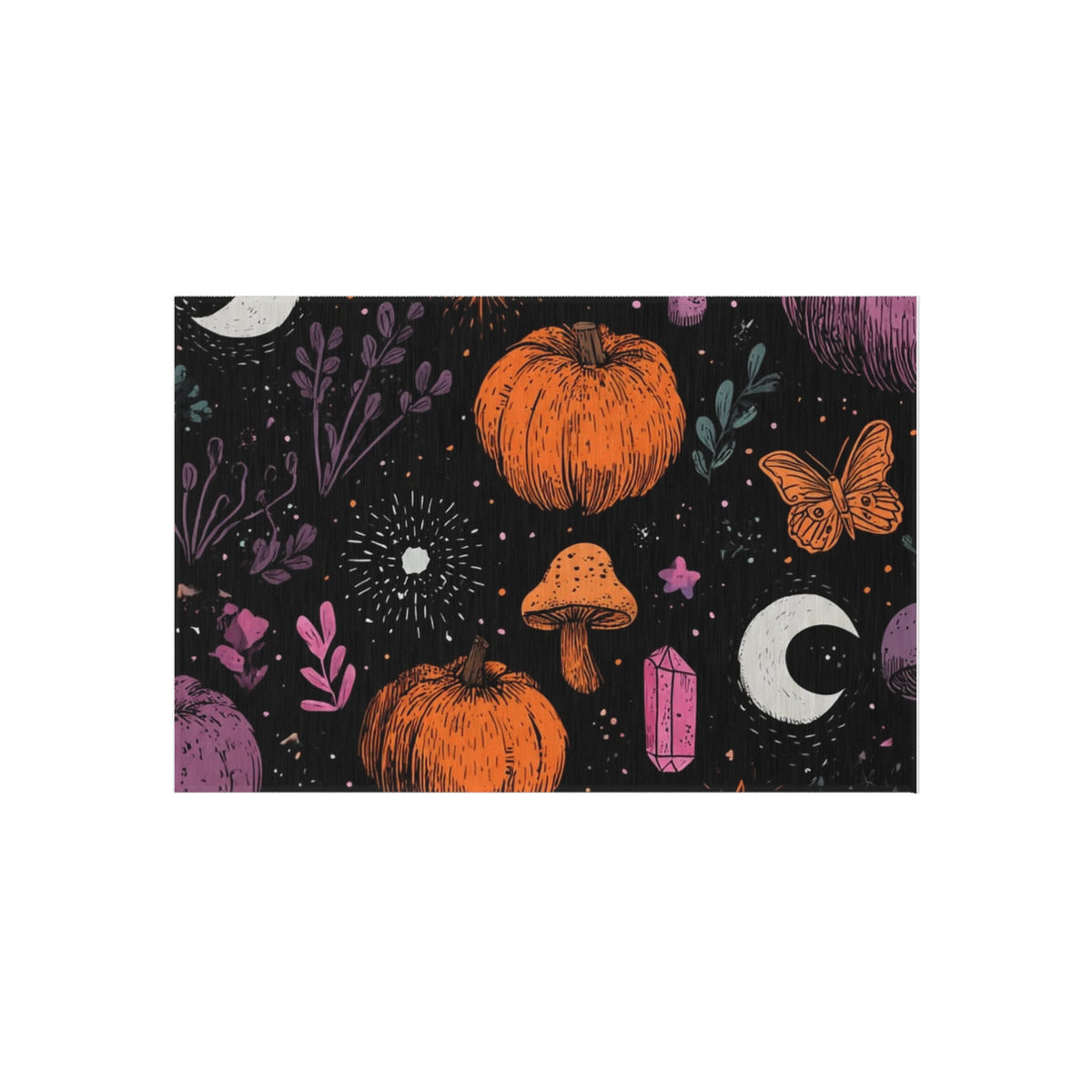 Spooky Witchy Halloween Rug