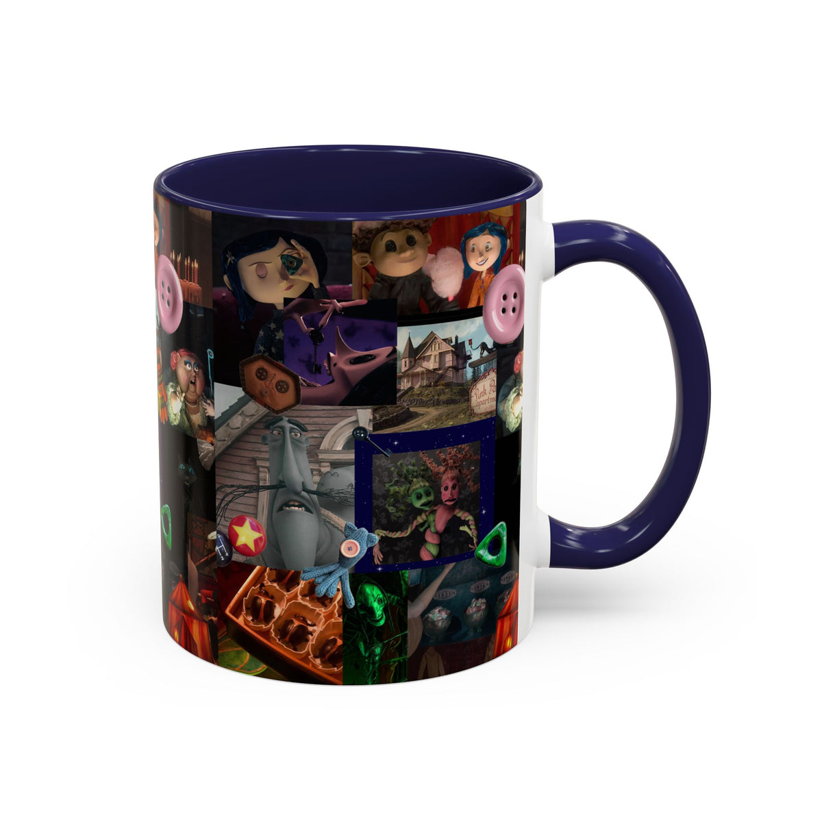 Coraline Collage Coffee Mug | Spooky Aesthetic Ceramic Mug 11oz & 15oz