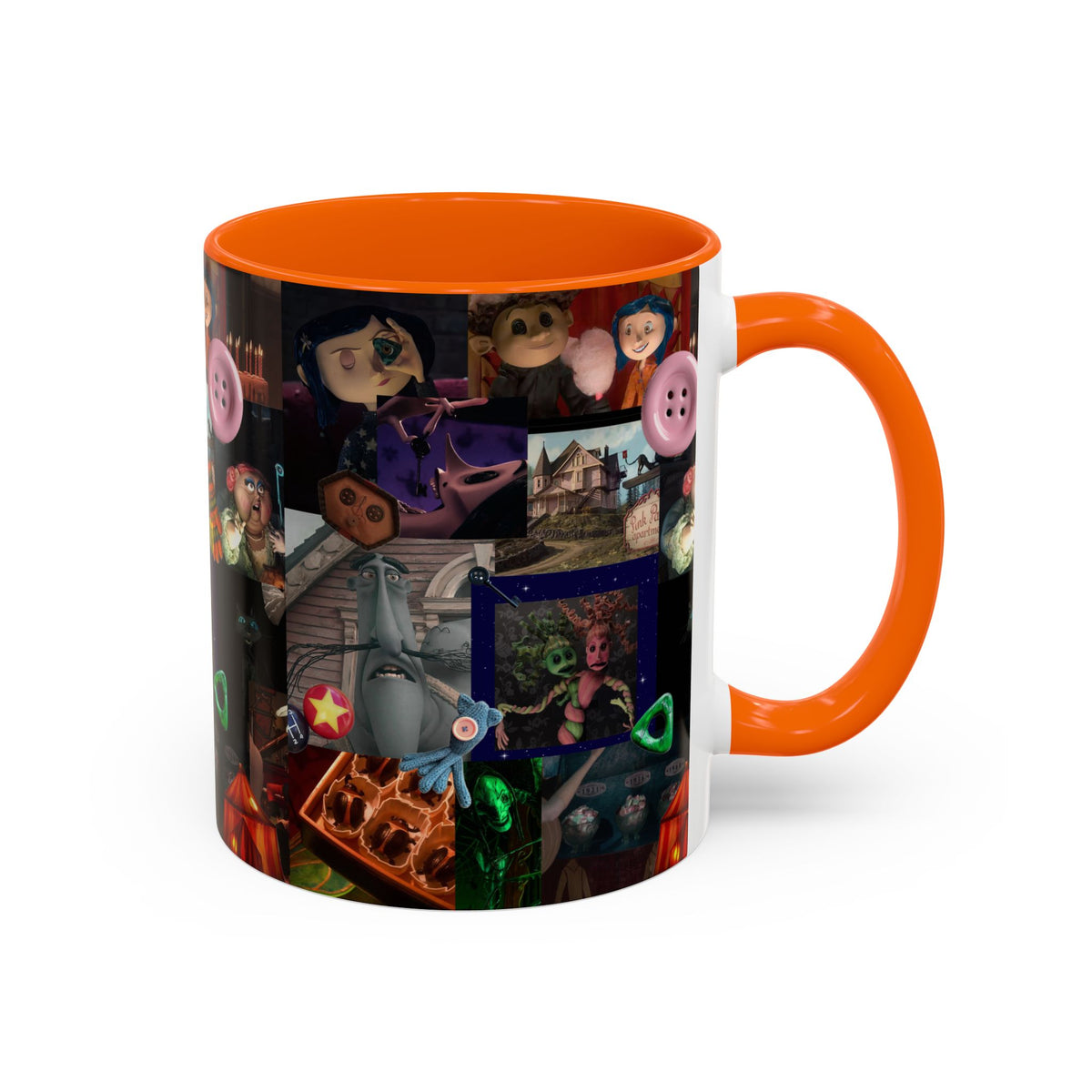 Coraline Collage Coffee Mug | Spooky Aesthetic Ceramic Mug 11oz & 15oz