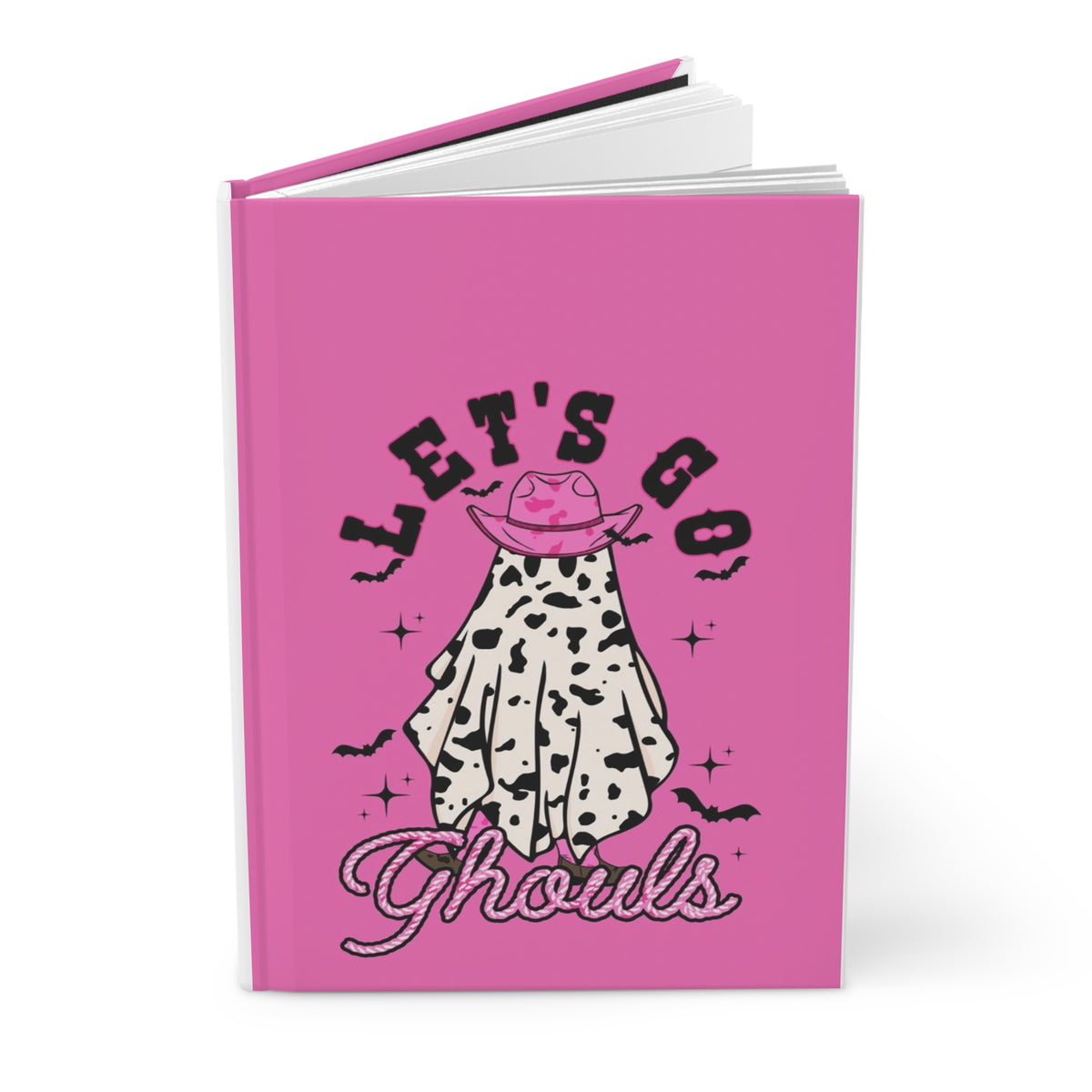 Spooky Girly Ghost Journal 🎀 | Cute Halloween Hardcover Lined Notebook