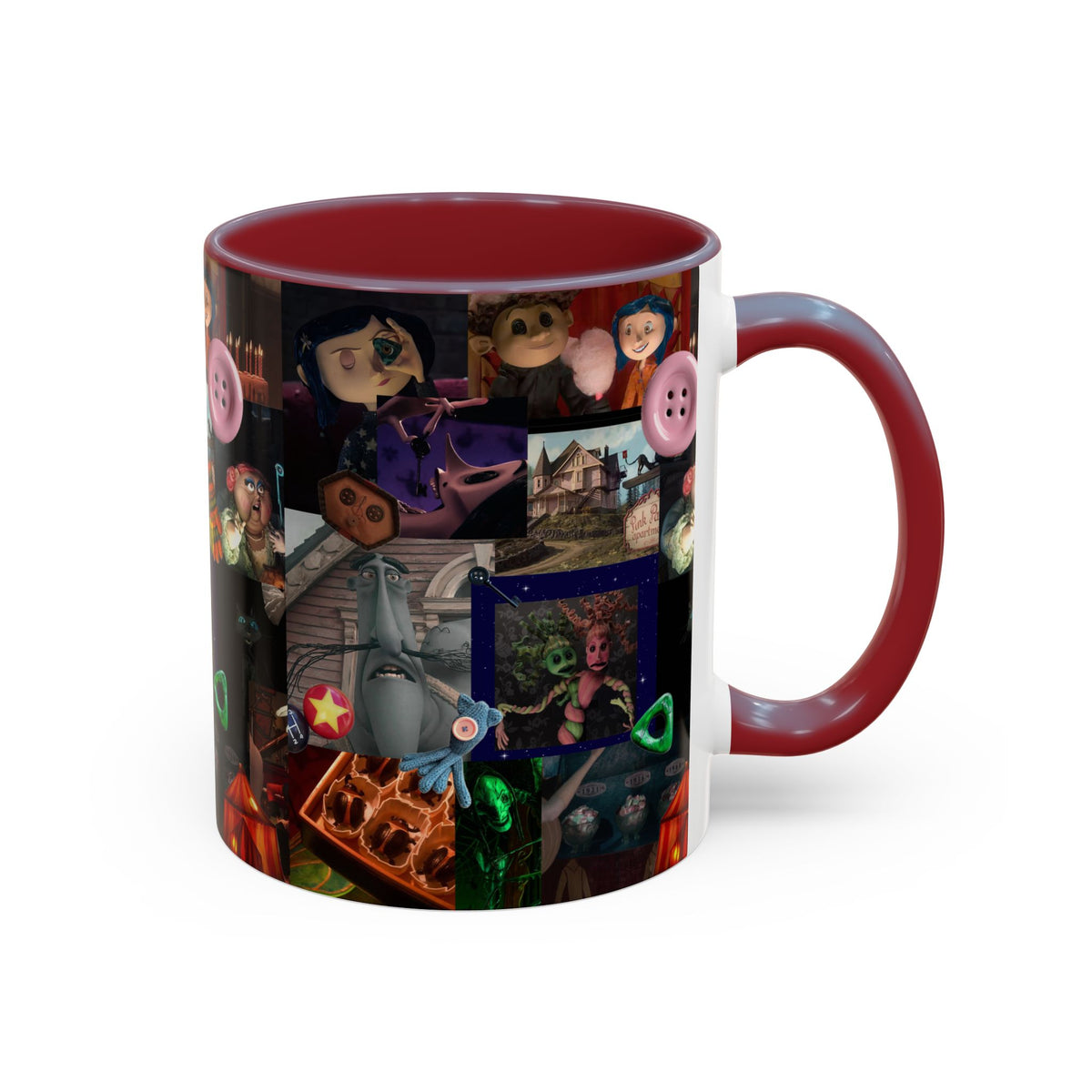 Coraline Collage Coffee Mug | Spooky Aesthetic Ceramic Mug 11oz & 15oz