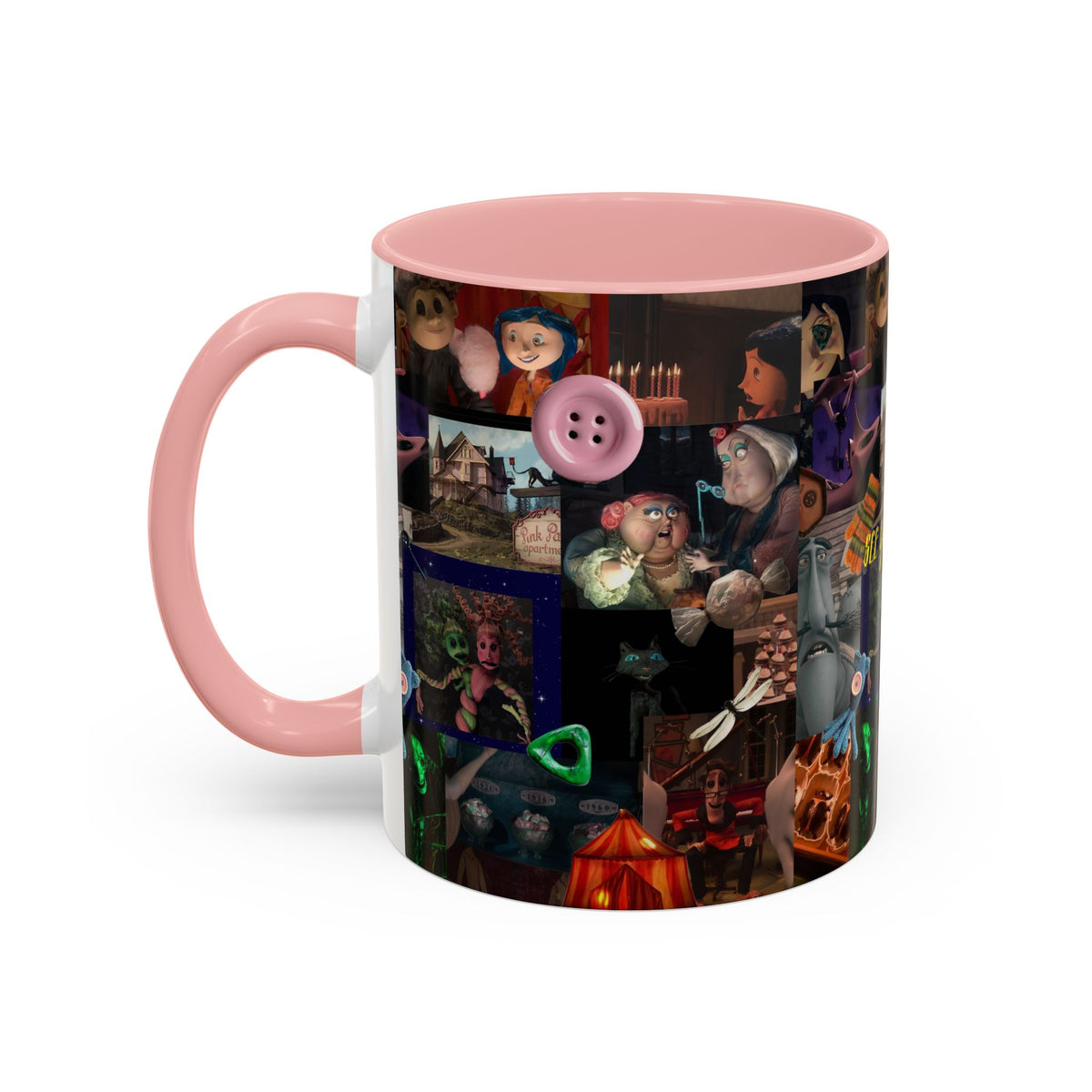 Coraline Collage Coffee Mug | Spooky Aesthetic Ceramic Mug 11oz & 15oz