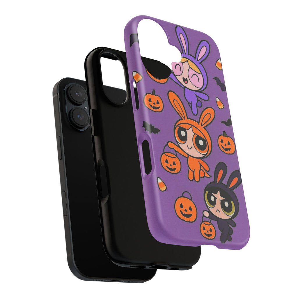 Powerpuff Girls Bunny Costume Phone Case 🧡🖤💜 | Cute Y2K iPhone Cover