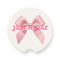 Just a girl Car Coaster