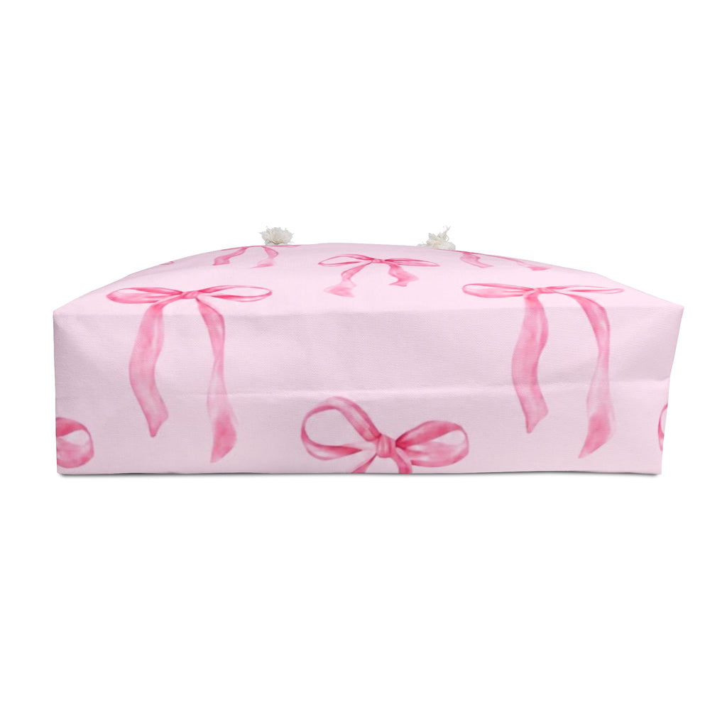 Bow Multi-Purpose Weekender Tote Bag 🎀 | Cute Oversized Beach & Travel Bag