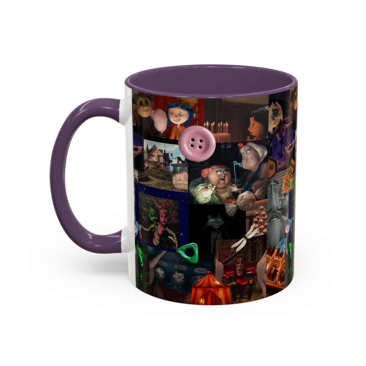 Coraline Collage Coffee Mug | Spooky Aesthetic Ceramic Mug 11oz & 15oz