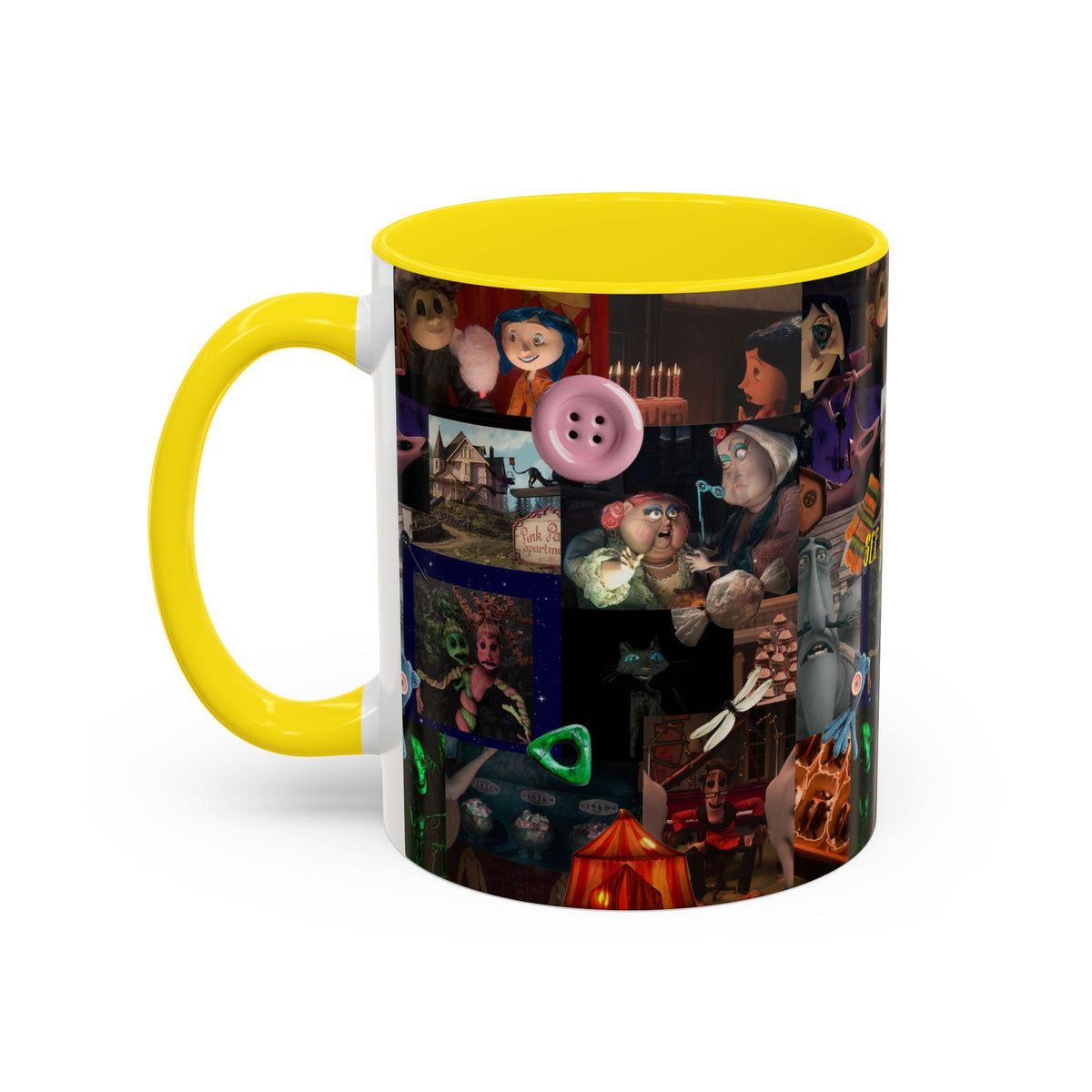Coraline Collage Coffee Mug | Spooky Aesthetic Ceramic Mug 11oz & 15oz