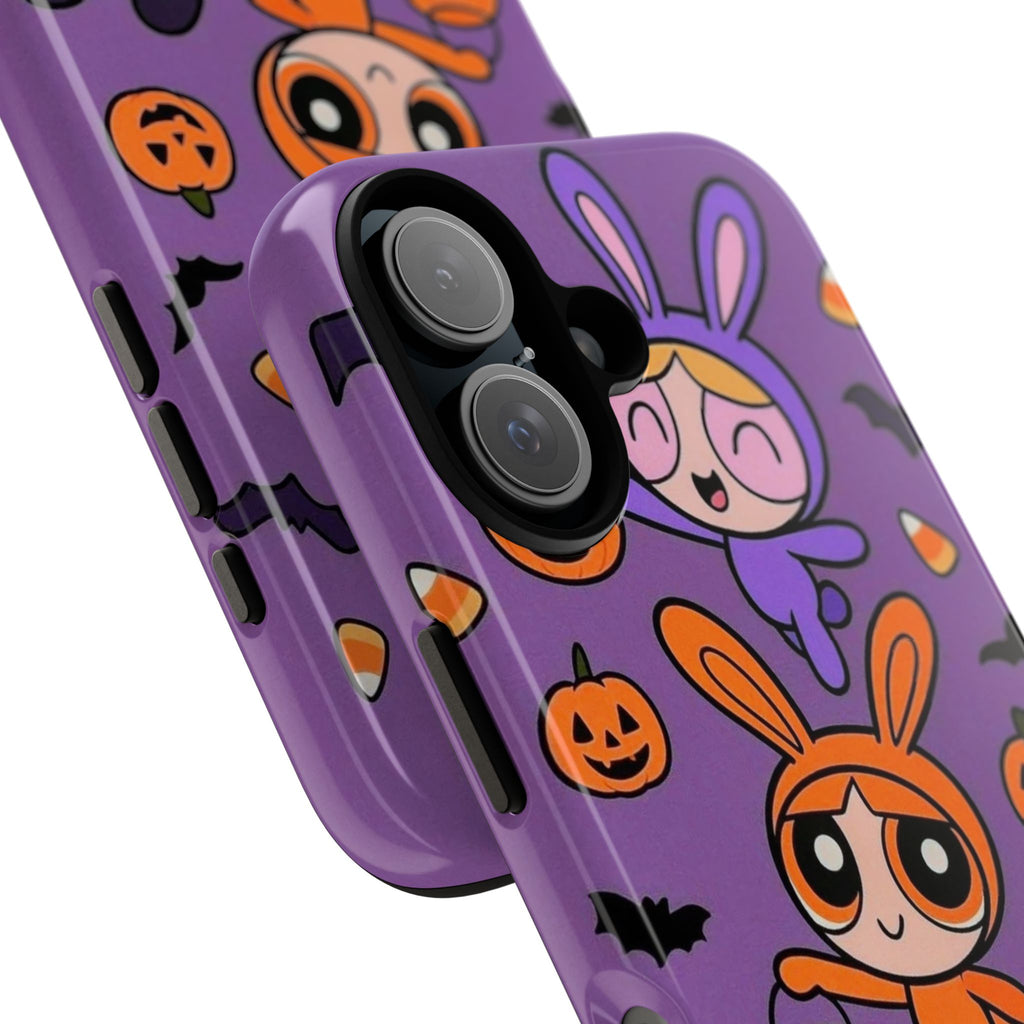 Powerpuff Girls Bunny Costume Phone Case 🧡🖤💜 | Cute Y2K iPhone Cover