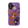 Powerpuff Girls Bunny Costume Phone Case 🧡🖤💜 | Cute Y2K iPhone Cover