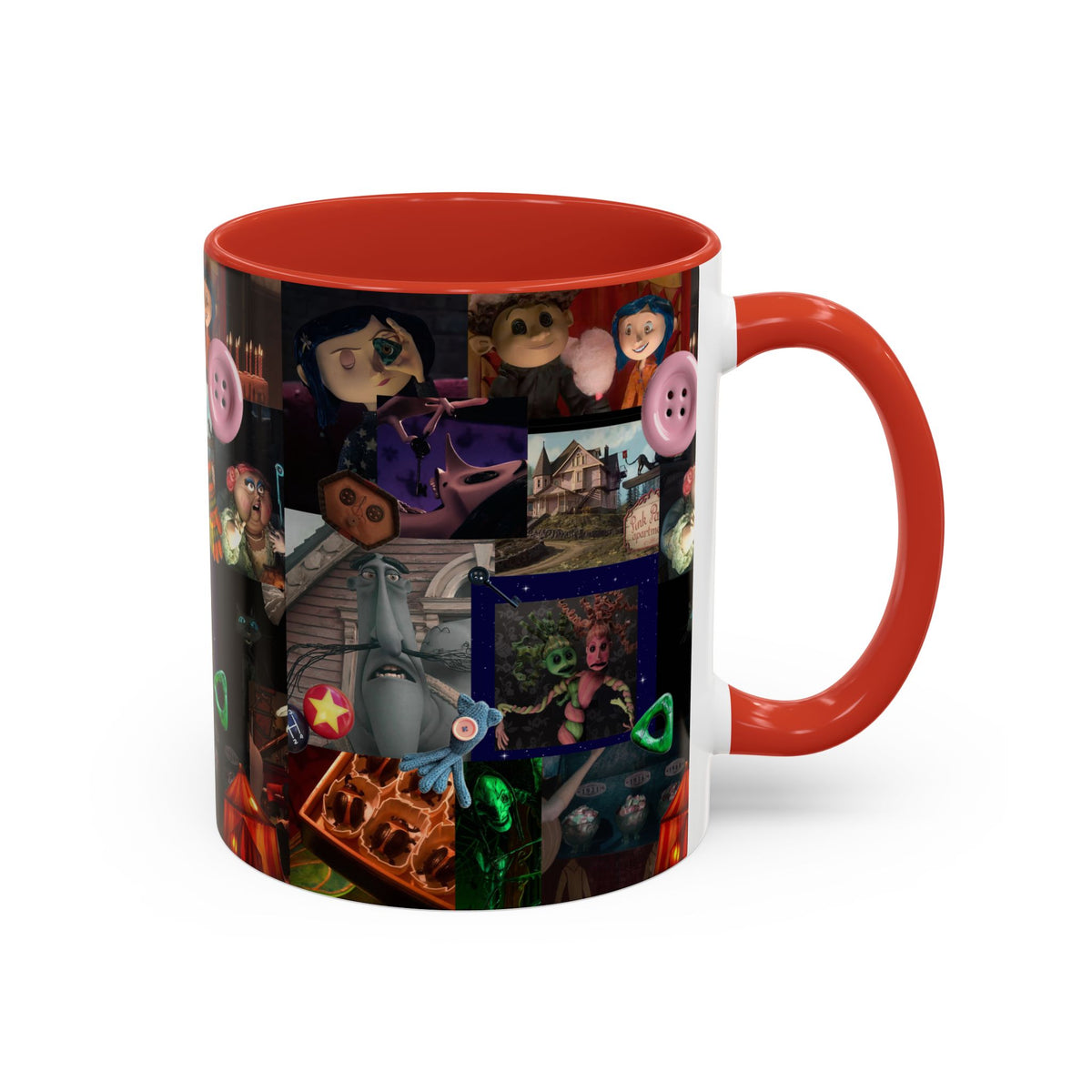 Coraline Collage Coffee Mug | Spooky Aesthetic Ceramic Mug 11oz & 15oz