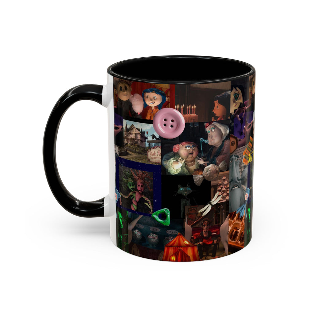 Coraline Collage Coffee Mug | Spooky Aesthetic Ceramic Mug 11oz & 15oz