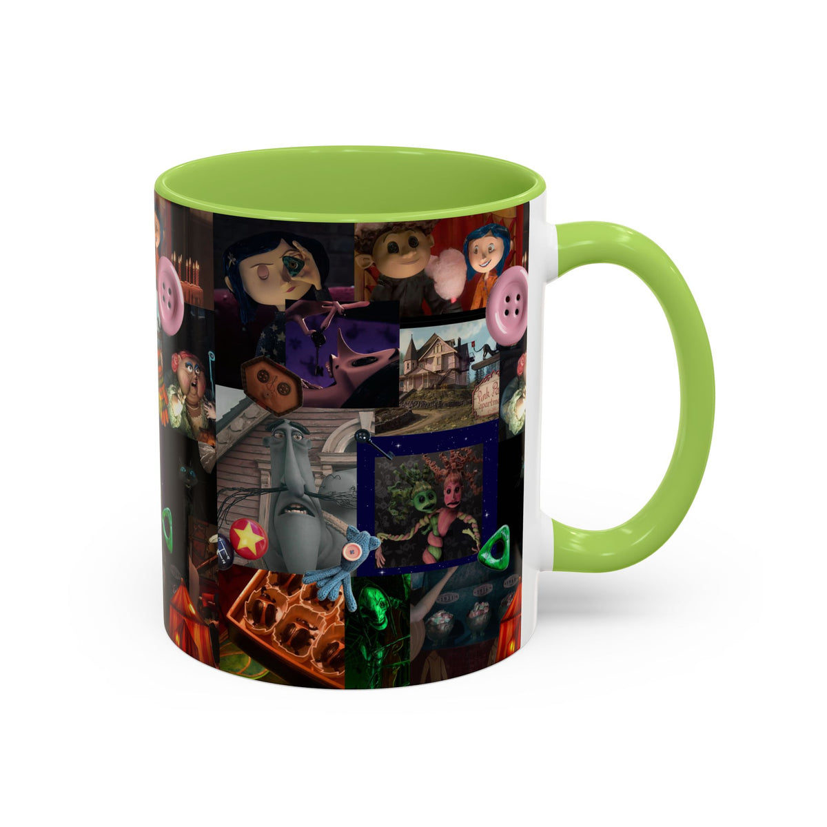 Coraline Collage Coffee Mug | Spooky Aesthetic Ceramic Mug 11oz & 15oz