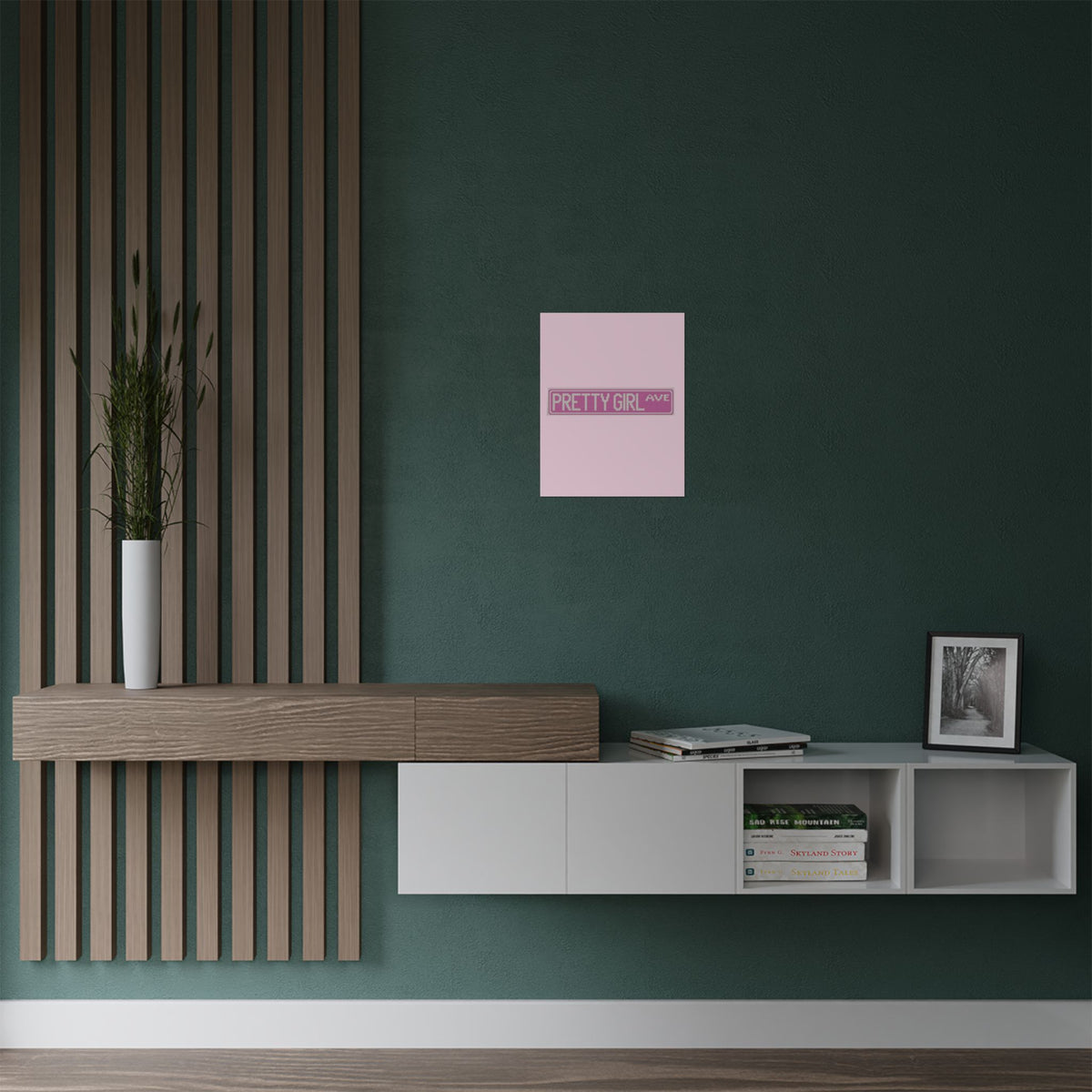 Pretty Girl Ave Poster | Aesthetic Wall Art Print 300gsm Satin