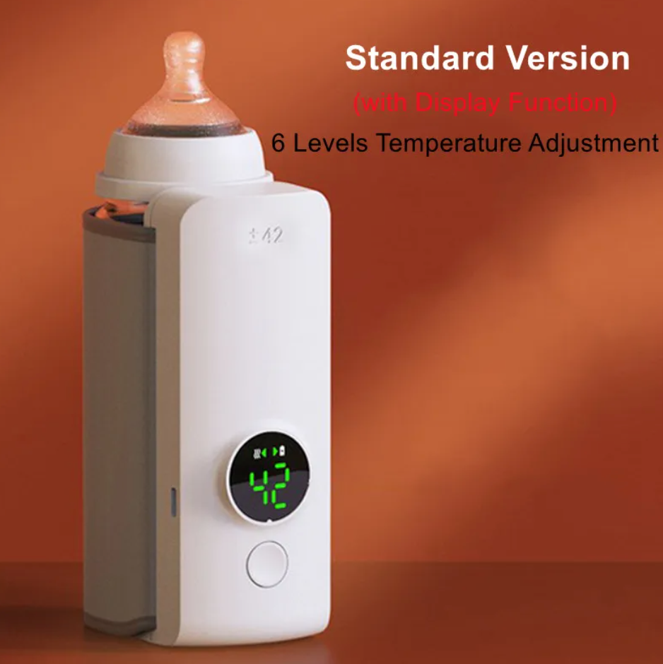 Portable Wireless Baby Bottle Warmer 🍼✨ | USB Rechargeable Travel Milk Warmer for On-the-Go Feeding