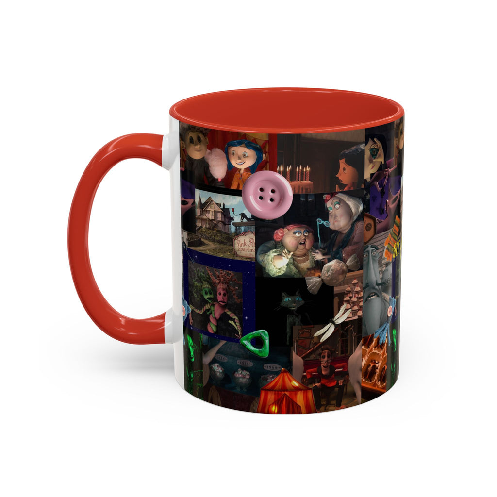 Coraline Collage Coffee Mug | Spooky Aesthetic Ceramic Mug 11oz & 15oz