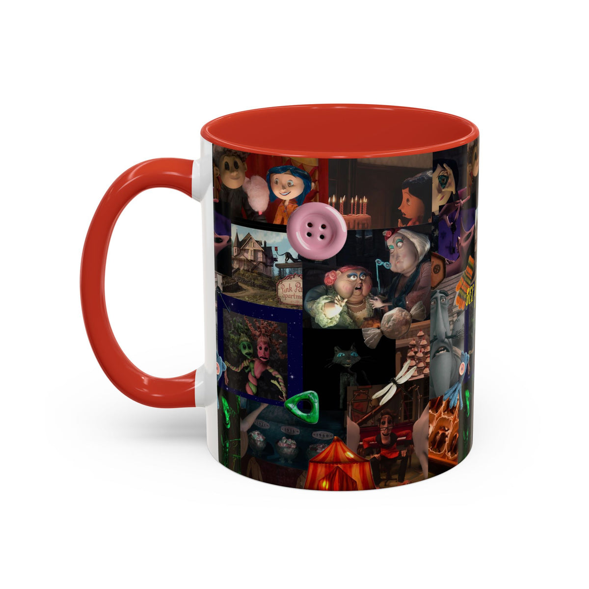 Coraline Collage Coffee Mug | Spooky Aesthetic Ceramic Mug 11oz & 15oz