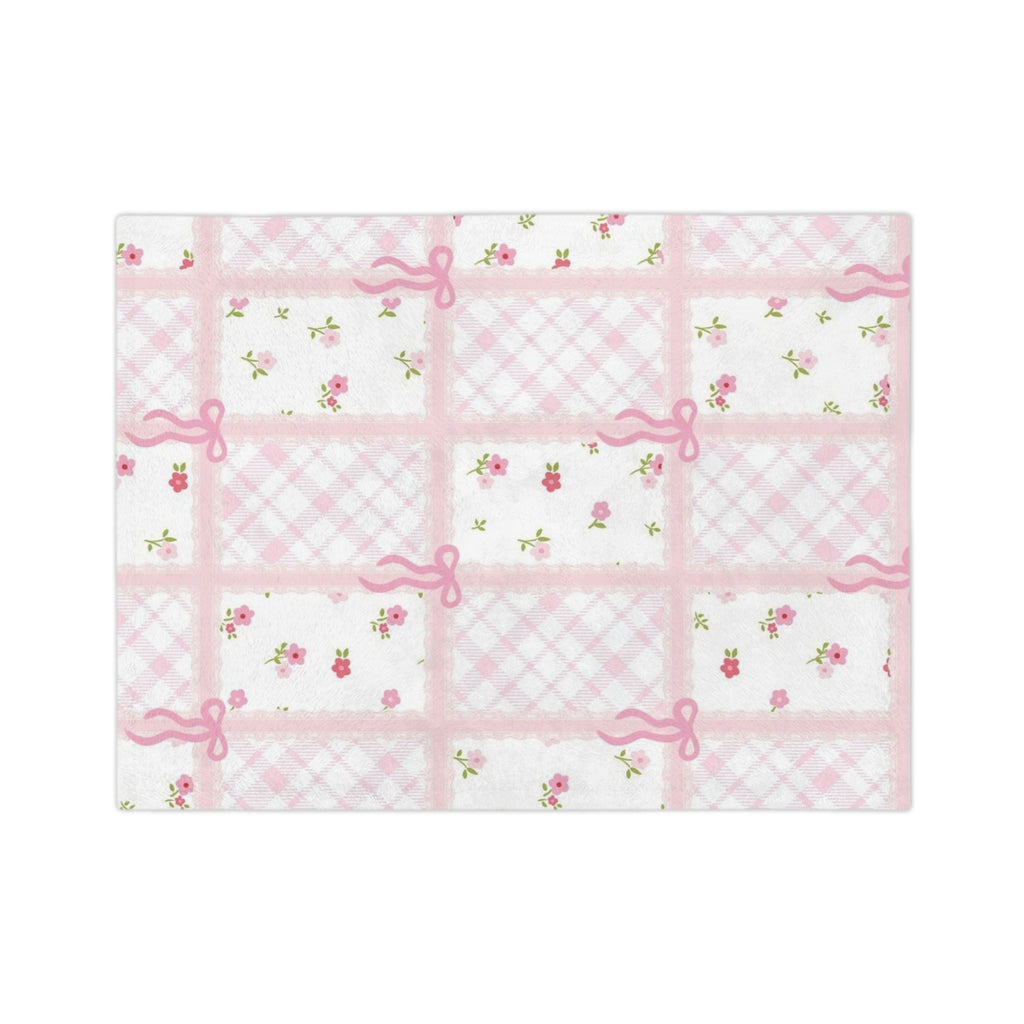 Pink Coquette Fleece Blanket 🎀 | Soft Cozy Throw for Girls & Women