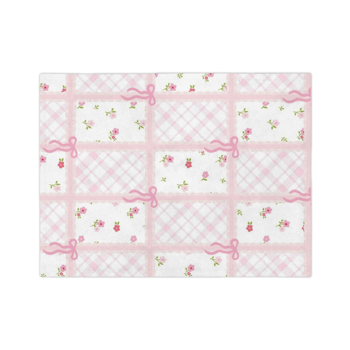 Pink Coquette Fleece Blanket 🎀 | Soft Cozy Throw for Girls & Women