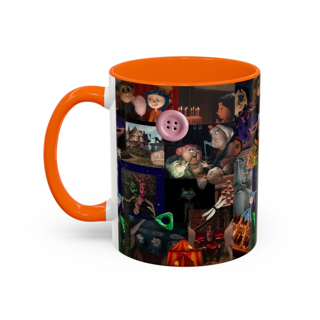 Coraline Collage Coffee Mug | Spooky Aesthetic Ceramic Mug 11oz & 15oz