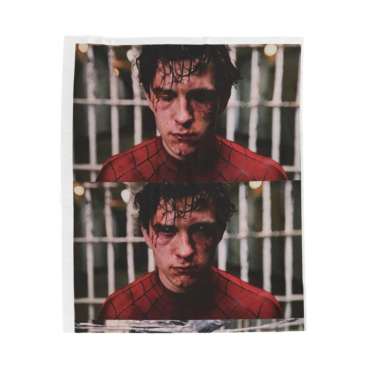 Spider-Man Portrait Velveteen Plush Blanket 🕷️ | Cozy Superhero Throw Blanket