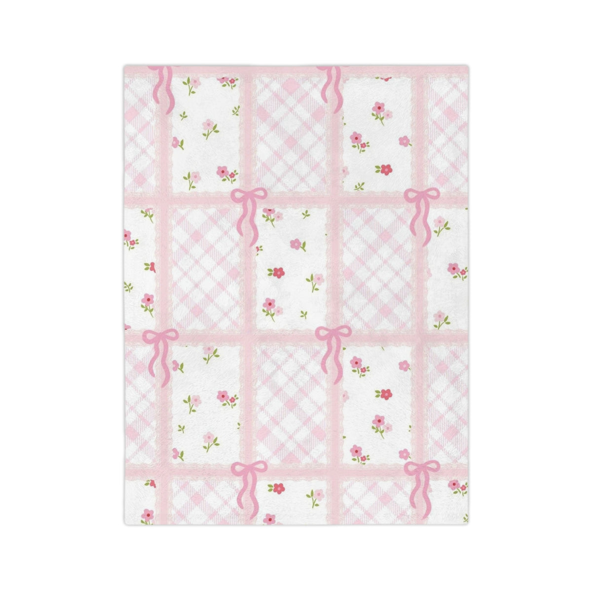 Pink Coquette Fleece Blanket 🎀 | Soft Cozy Throw for Girls & Women