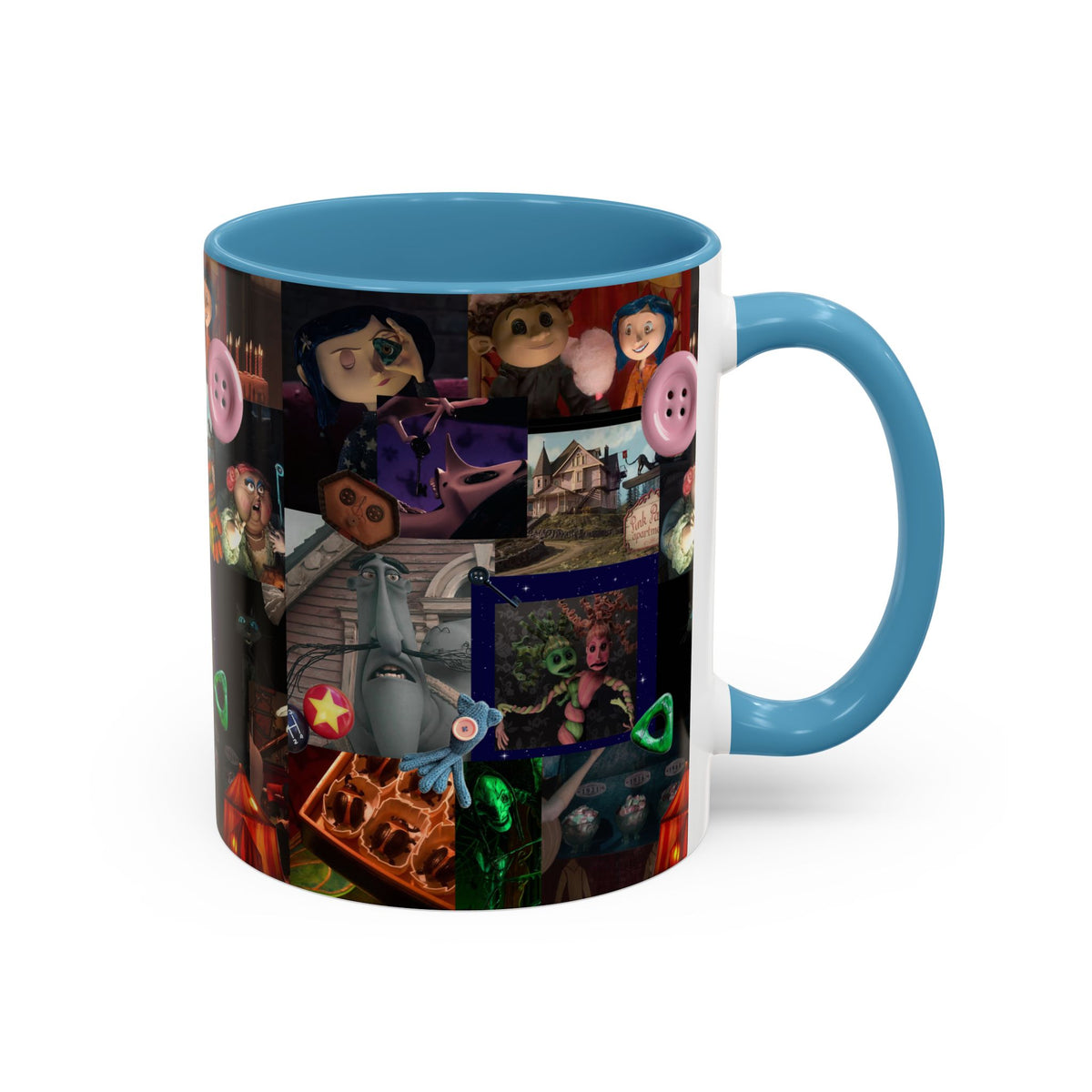 Coraline Collage Coffee Mug | Spooky Aesthetic Ceramic Mug 11oz & 15oz
