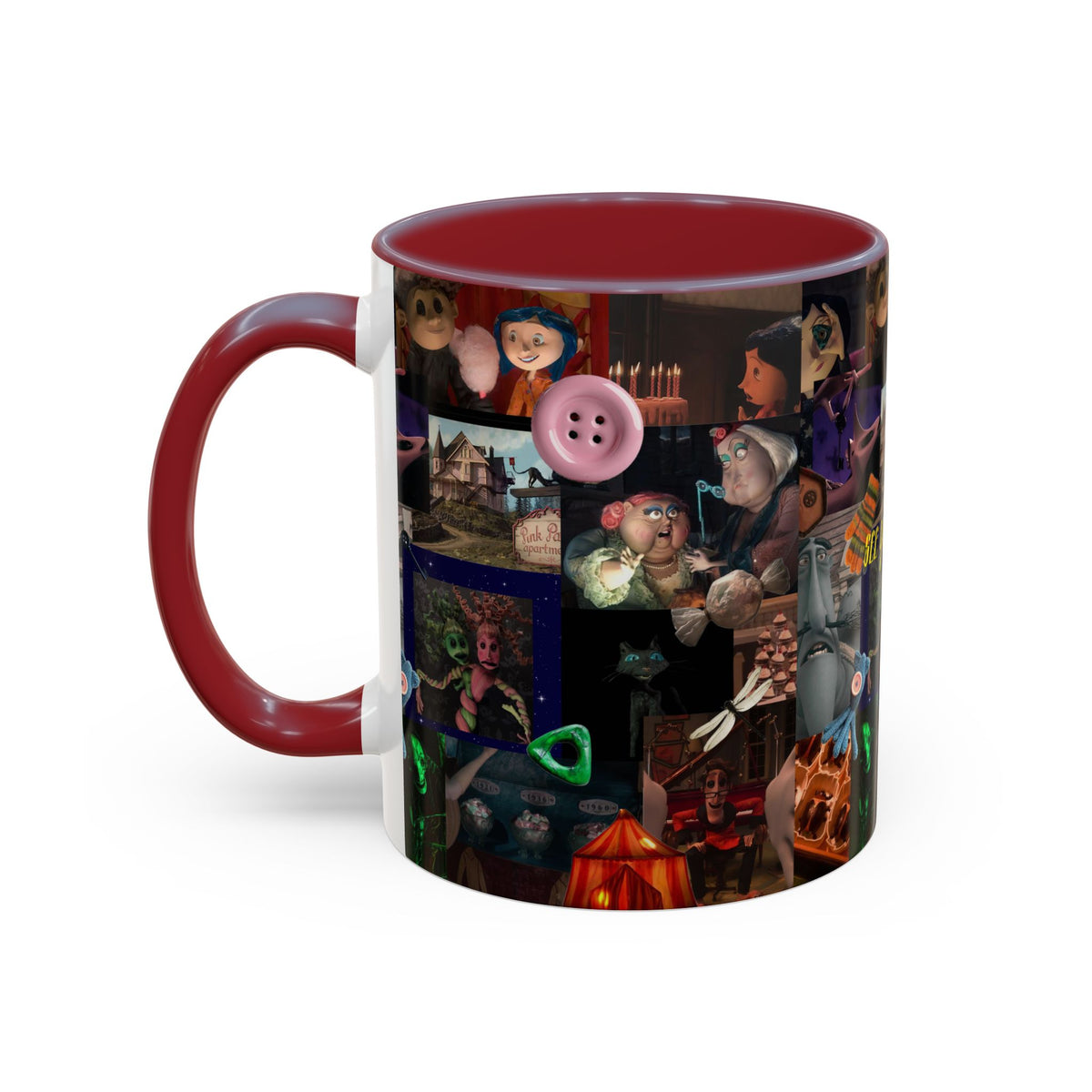 Coraline Collage Coffee Mug | Spooky Aesthetic Ceramic Mug 11oz & 15oz