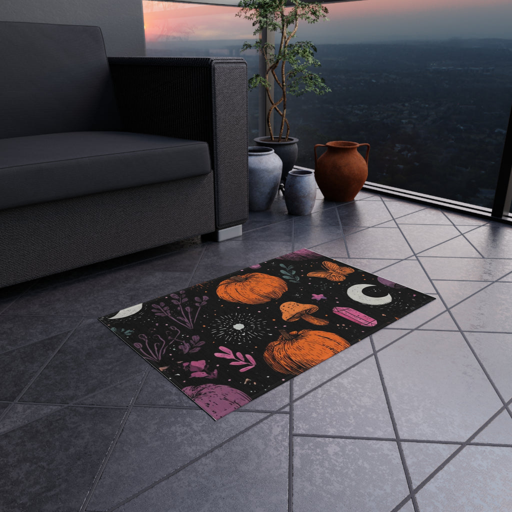 Spooky Witchy Halloween Rug