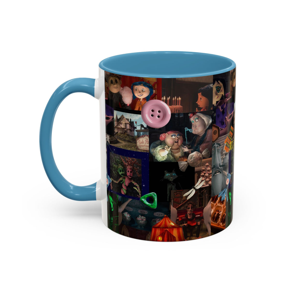 Coraline Collage Coffee Mug | Spooky Aesthetic Ceramic Mug 11oz & 15oz