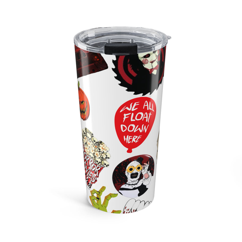 Slashers Halloween Tumbler 20oz 🔪🎃 | Creepy Cute Horror-Inspired Insulated Cup
