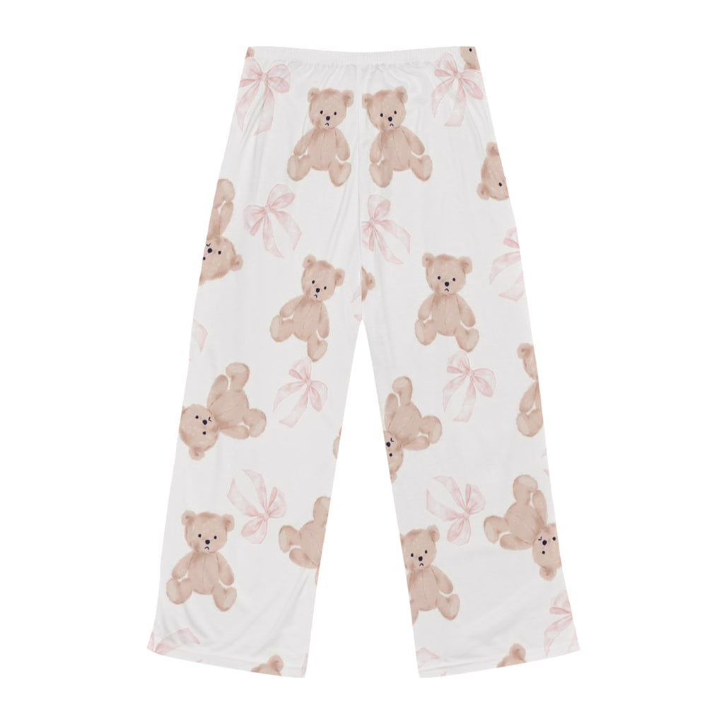 Sweet Teddy Dreams Pajama Pants 🦸🎀 | Cozy Bow Lounge Pants for Women