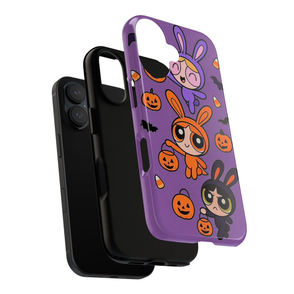 Powerpuff Girls Bunny Costume Phone Case 🧡🖤💜 | Cute Y2K iPhone Cover
