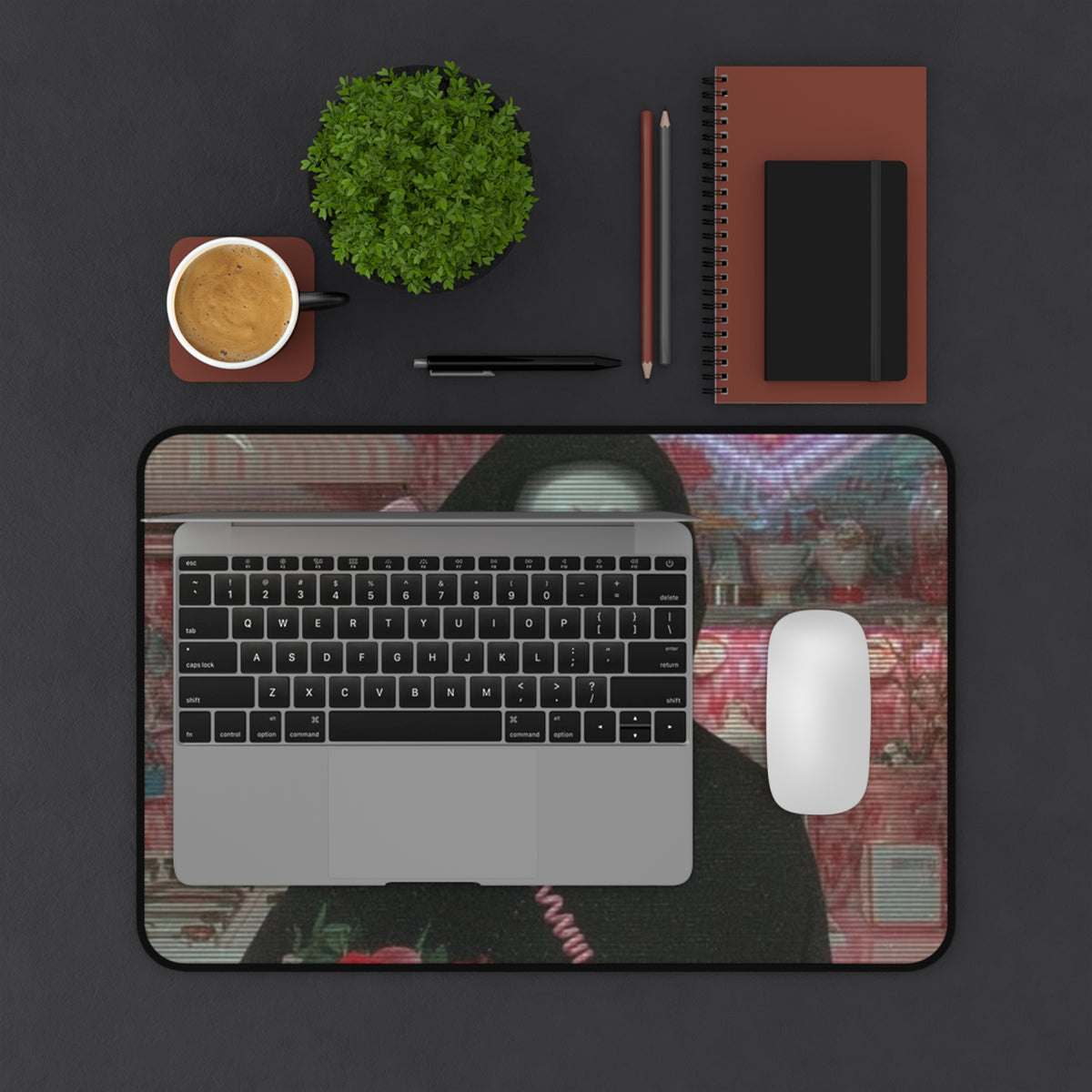 Scream Horror Desk Mat 🔪 | Neoprene Anti-Slip Gaming & Office Mouse Pad