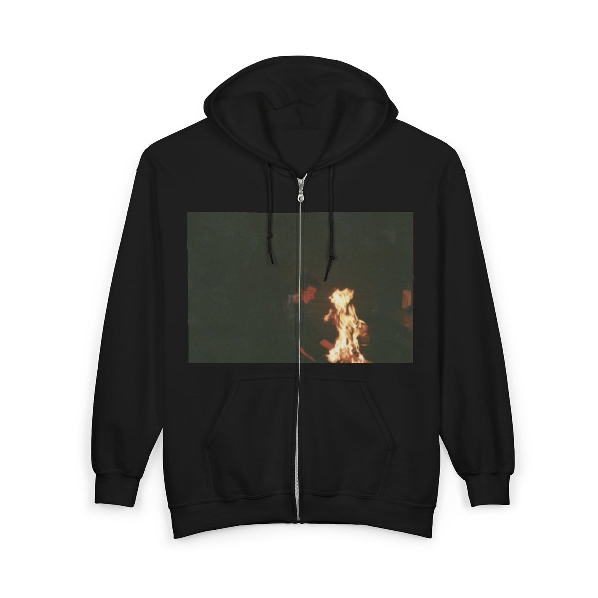Current Joys Inspired Album Cover Zip-Up Hoodie 🖤 | Indie Alternative Black Hoodie