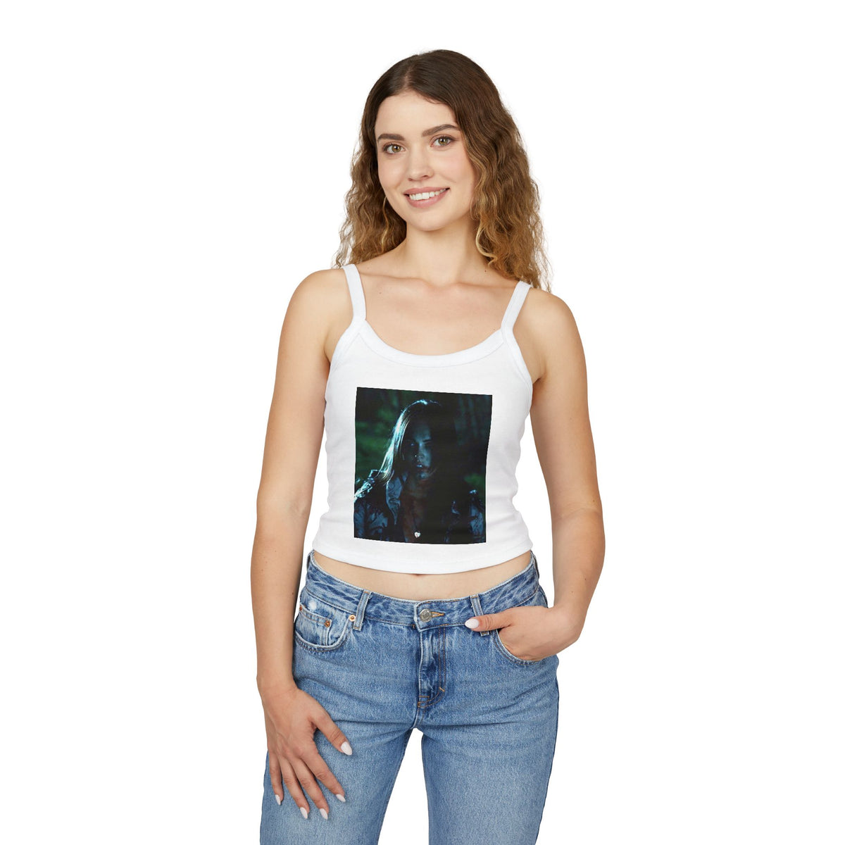 Jennifer's Body Cami Shirt 🖤 | Iconic Horror Movie Crop Top Spaghetti Strap Tee