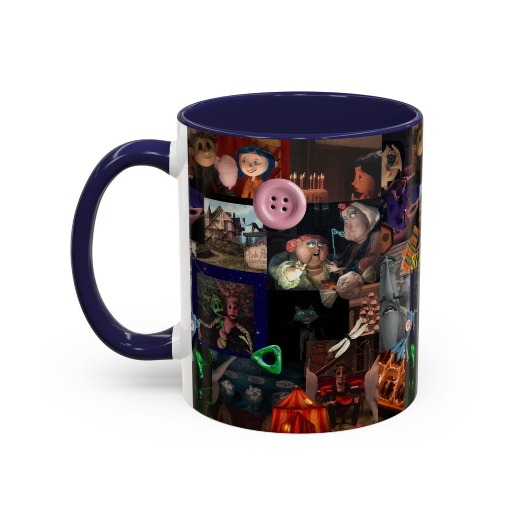 Coraline Collage Coffee Mug | Spooky Aesthetic Ceramic Mug 11oz & 15oz
