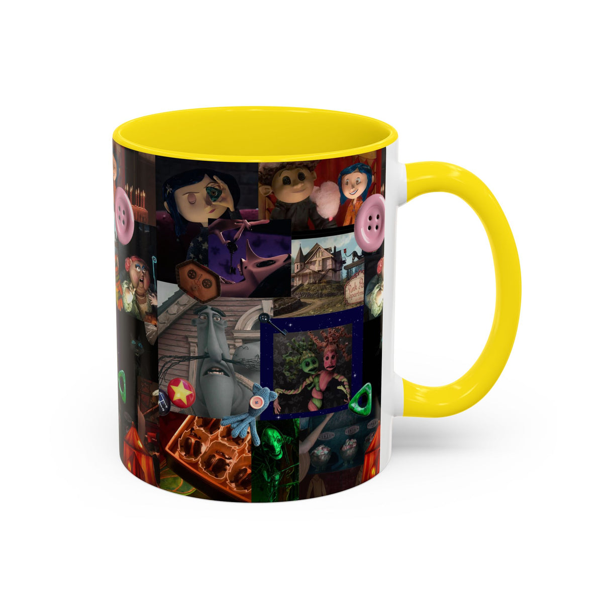 Coraline Collage Coffee Mug | Spooky Aesthetic Ceramic Mug 11oz & 15oz
