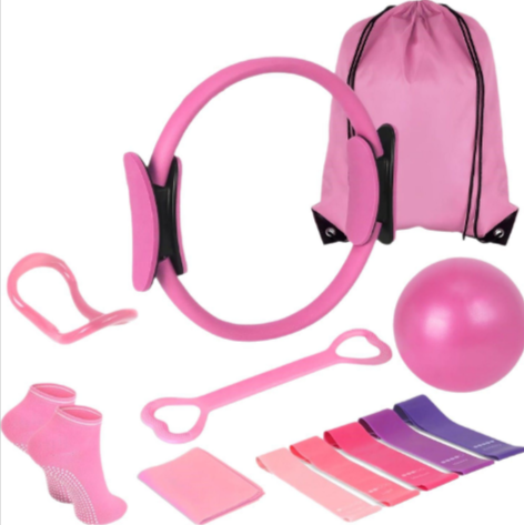 13-Piece Yoga & Pilates Set 🧘‍♀️✨ | Complete Home Fitness Kit with Mat, Blocks, Bands & More