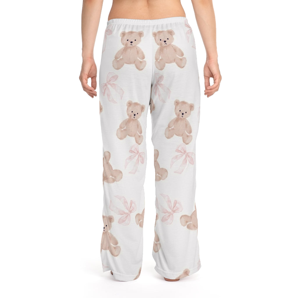 Sweet Teddy Dreams Pajama Pants 🦸🎀 | Cozy Bow Lounge Pants for Women