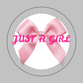 Just A Girl Phone Grip 🎀 | Cute Collapsible Phone Holder & Kickstand