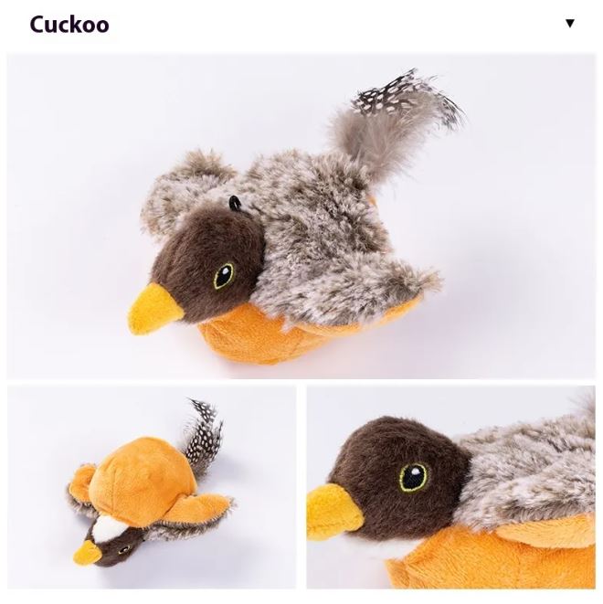 Flapping Bird Cat Toy 🐦🐱 | Interactive Electric Moving Bird Feather Toy for Indoor Cats