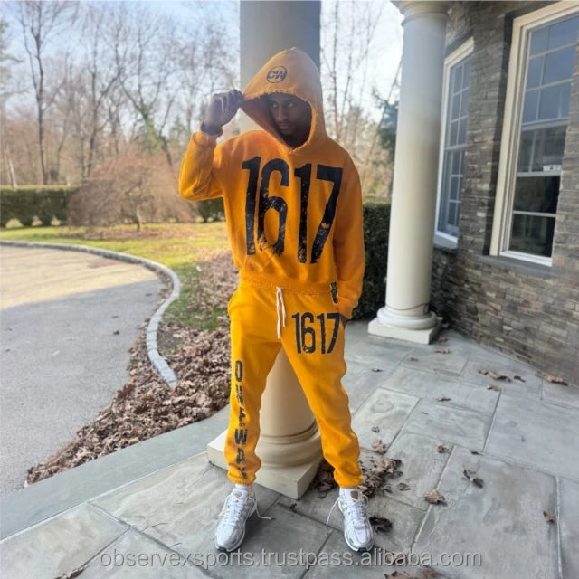 Unisex Custom 400gsm 100% Cotton French Terry Fleece Winter Hoodie Sweatshirt Set Streetwear All Print Rhinestone Boxy Cropped