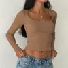 Coquette Lace Trim Bowknot Ribbed Crop Top 🎀 | Y2K Square Neck Long Sleeve Tee