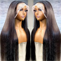 Straight Raw Human Hair Lace Front Wigs Hairline Wig Virgin Human Hair Hd Lace Frontal Wig Vendor  for Black Women
