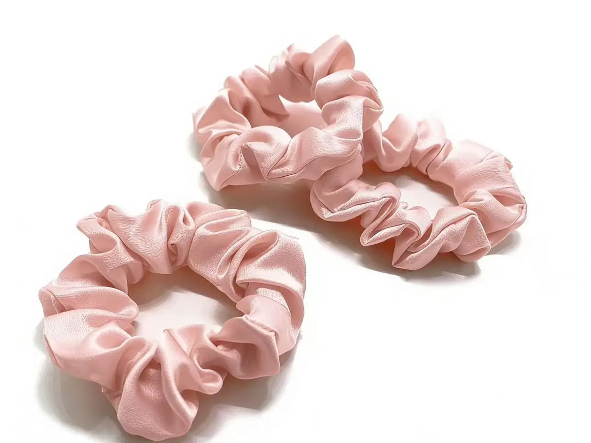 Best Glossy Luxury Hot Sale Classic Elegant Hairband 19mm Silk Scrunchie 3.5cm