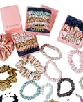 Silk Scrunchies & Hair Ties Set 🌸✨ | Large Mulberry Silk Hair Accessories for Hair & Skin