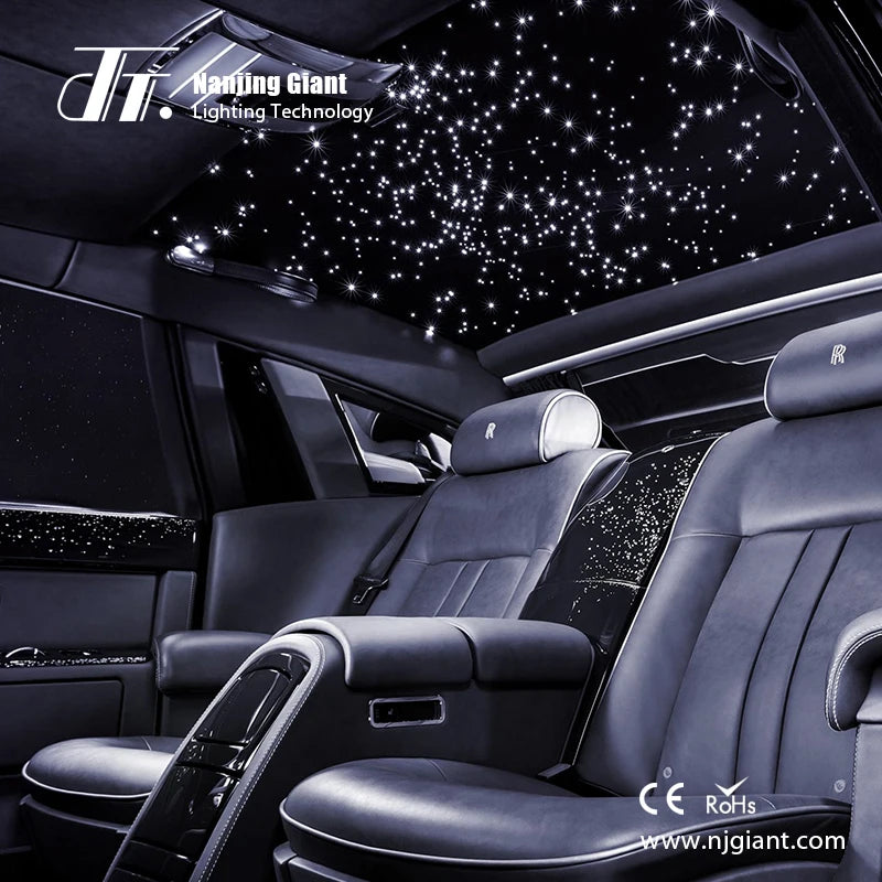18W RGBW Twinkle Star & Shooting Meteor Starlight Headliner Fiber Optic Light Kit for Car Roof Led Atmosphere Lights