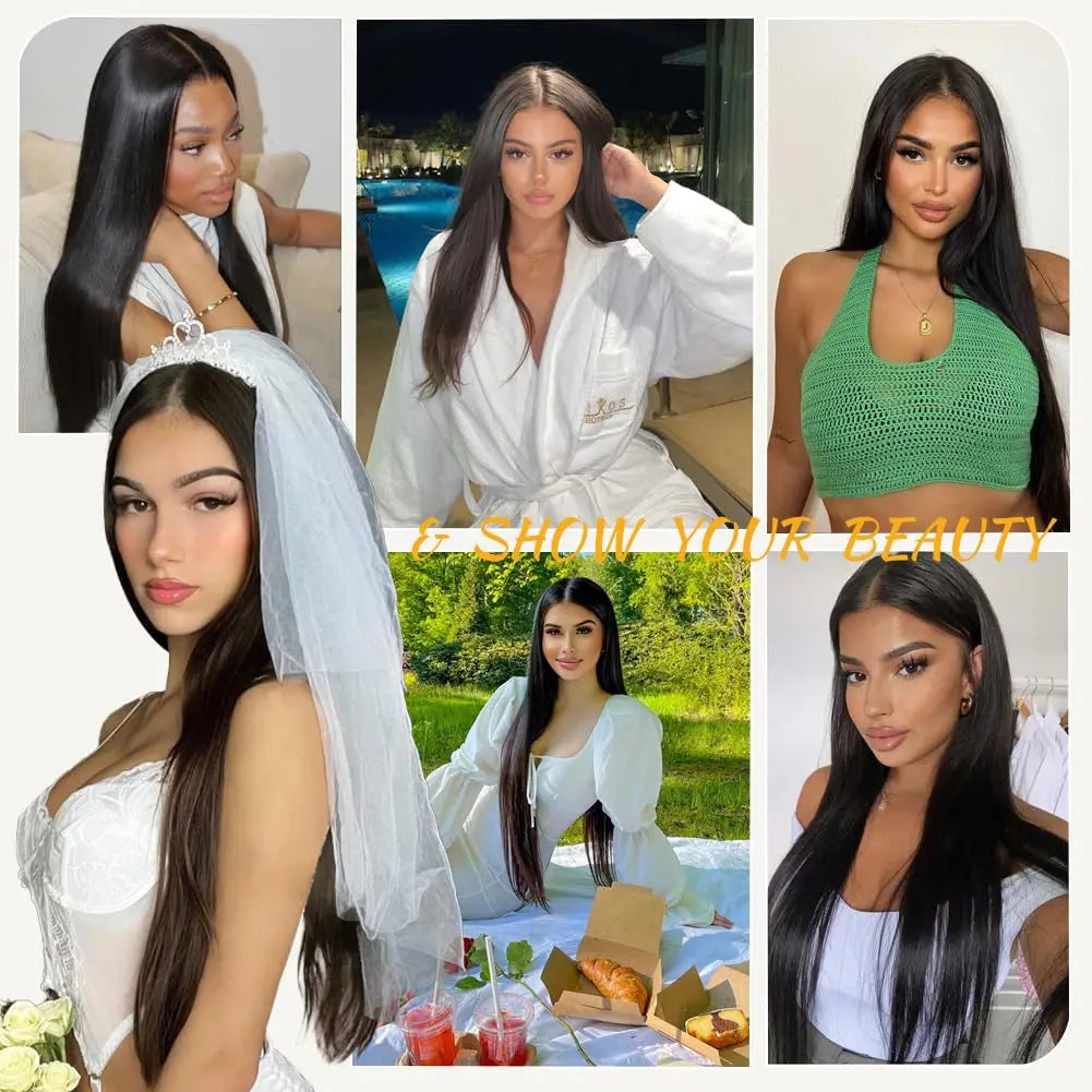 Straight Raw Human Hair Lace Front Wigs Hairline Wig Virgin Human Hair Hd Lace Frontal Wig Vendor  for Black Women